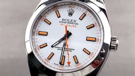 rolex milgauss replica ebay|rolex milgauss 116400 white dial.